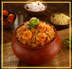 Prawns Ghee Clay Pot Biryani